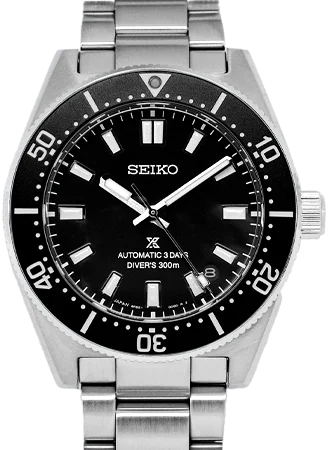 Men's Seiko Occasional Watches-Prospex 1965 Heritage Diver's Black Ref. SBDC197