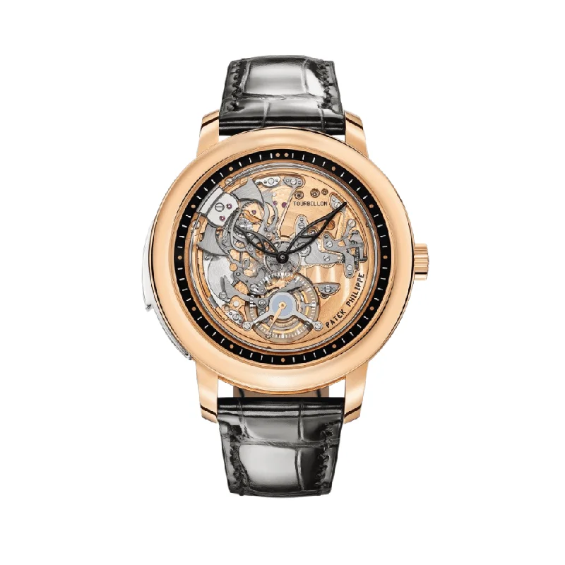Men's Patek Philippe Watches for Law Enforcement-Patek Philippe Grand Complications 5303R-001 Tourbillon Minute Repeater Rose Gold