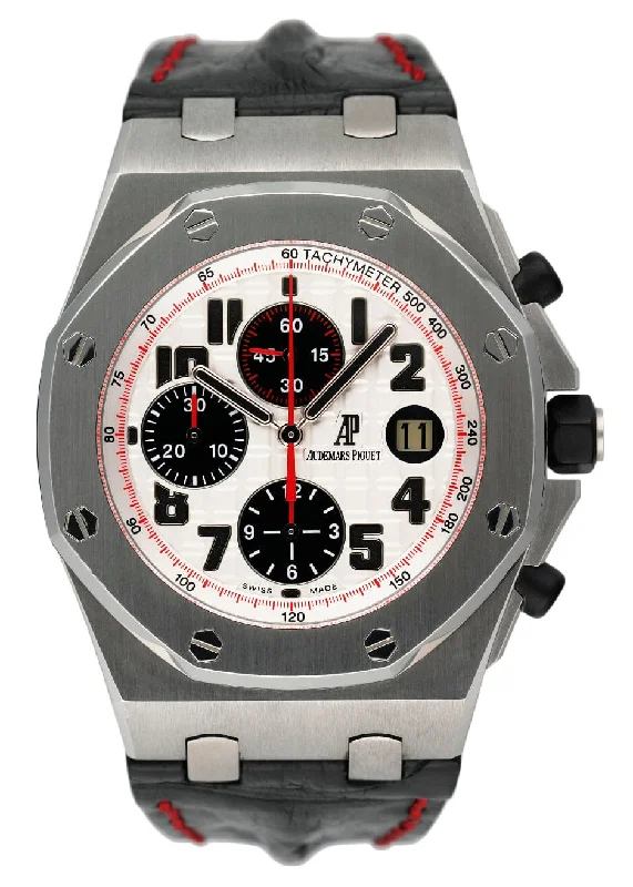Men's Audemars Piguet Autumn Style Watches-Audemars Piguet Royal Oak Offshore 26170ST Panda Dial Mens Watch With Papers