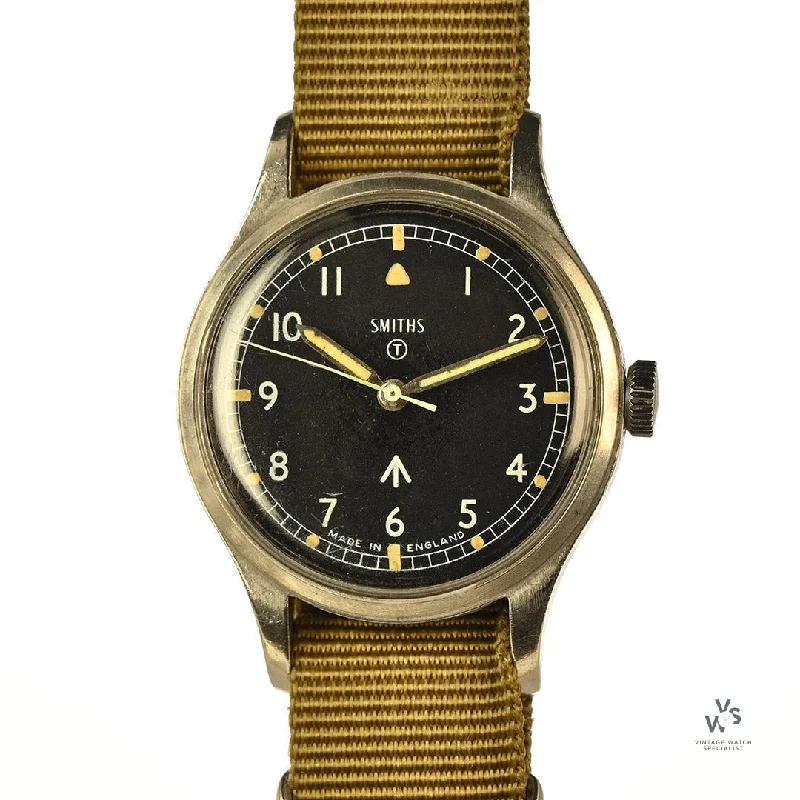 Men's Military Watches with Restoration Projects-Smiths - British Army Issued W10 Wristwatch - Issued and Marked 1968