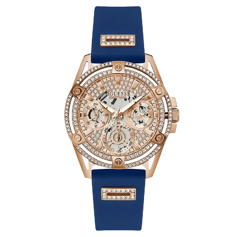 Women's Pilot Watches with Advanced Materials-Guess Queen Rose Gold Dial Women 40mm