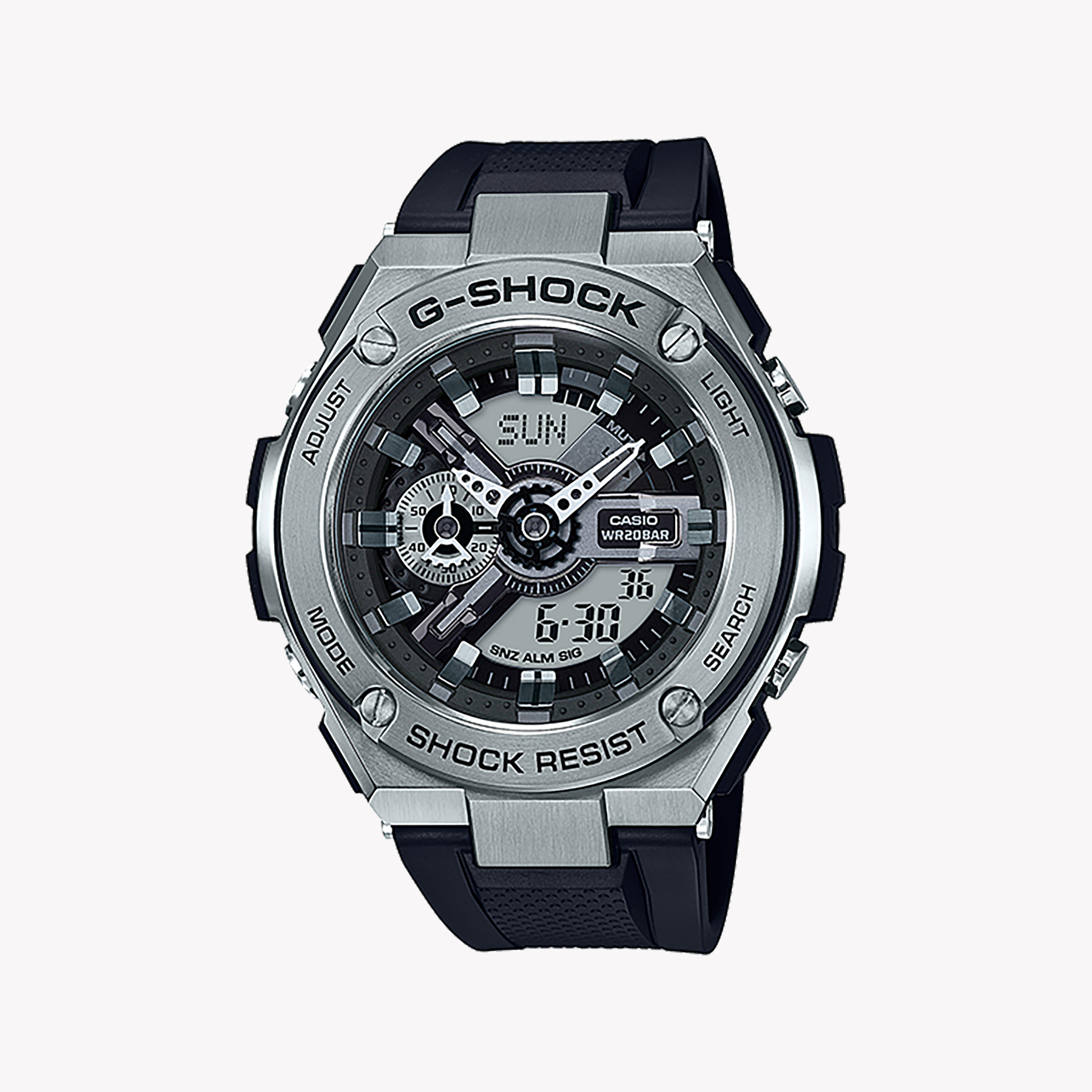 Men's Digital Watches for Fitness Tracking-CASIO G-SHOCK GST-410-1ADR - RUGGED ELEGANCE FOR THE MODERN MAN