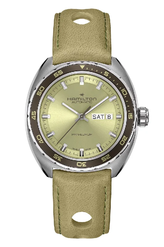 Men's French Made Dress Watches for Elegance-Hamilton Pan Europ Day Date Auto H35445860