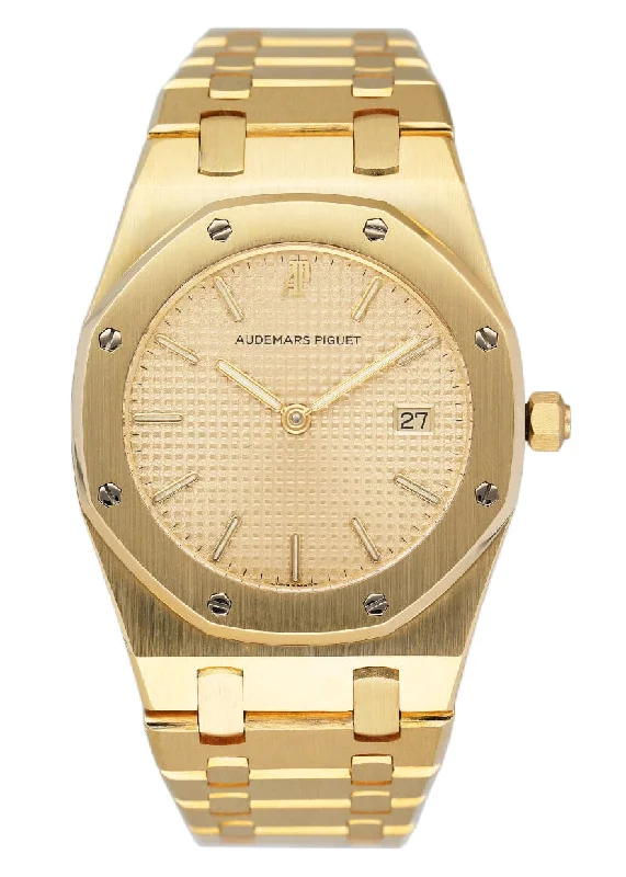 Men's Audemars Piguet Romantic Dinner Design Watches-Audemars Piguet Royal Oak 18K Yellow Gold Ladies Watch