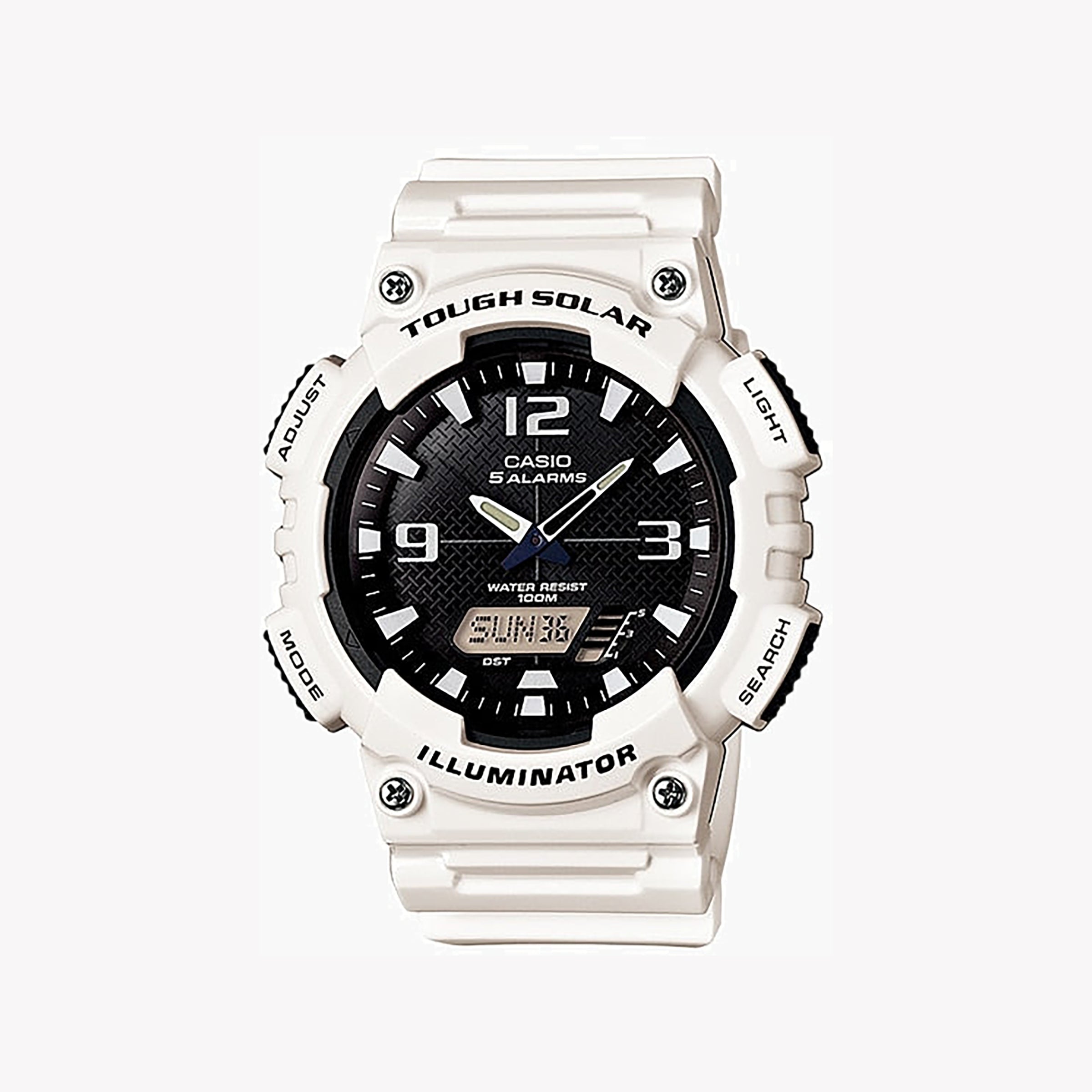 Men's Digital Watches for Fitness Tracking-Casio Unisex White Resin Watch, Digital Dial | AQ-S810WC-7AVDF