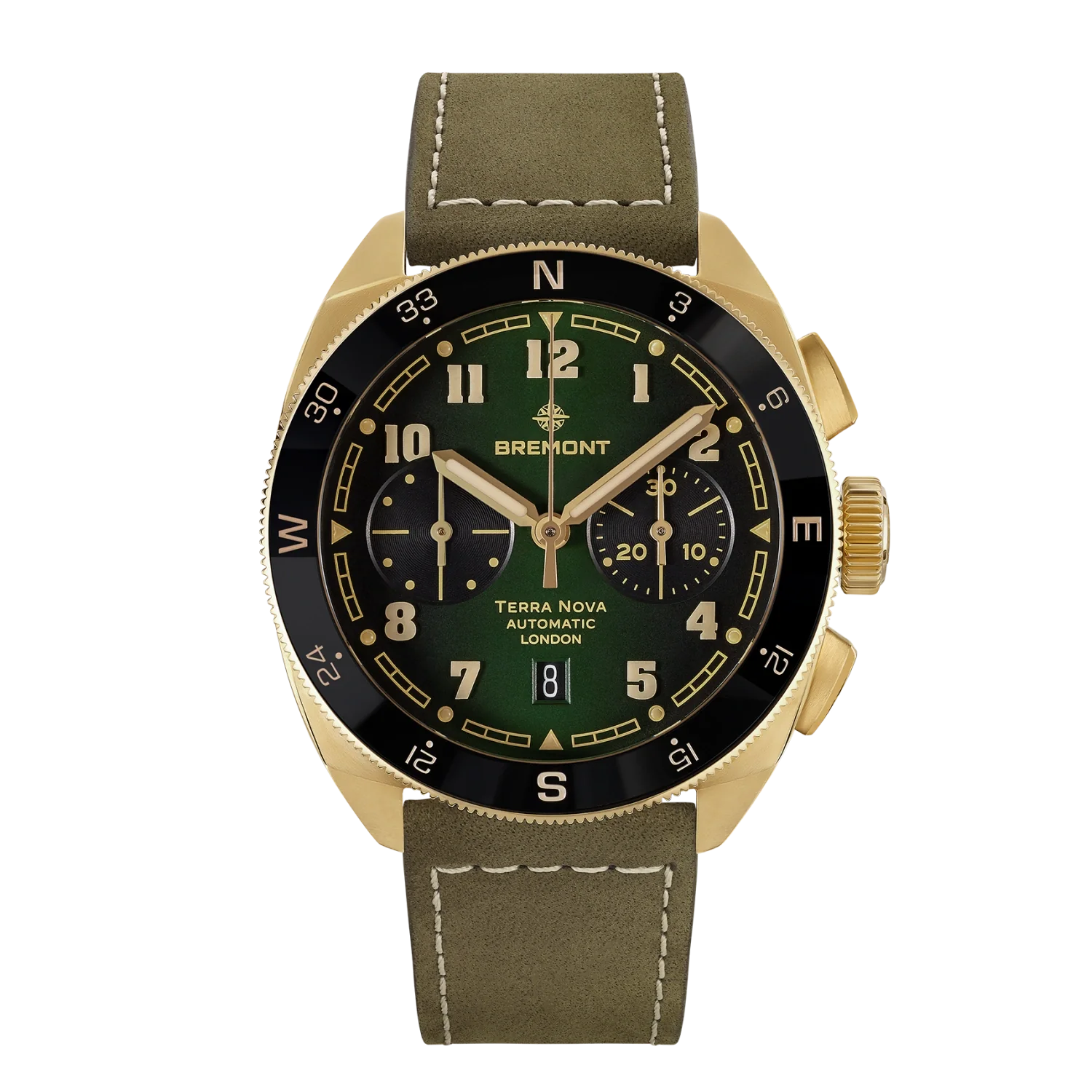 Men's Military Watches with Conflict Resolution-Terra Nova 42.5 Chronograph Bronze