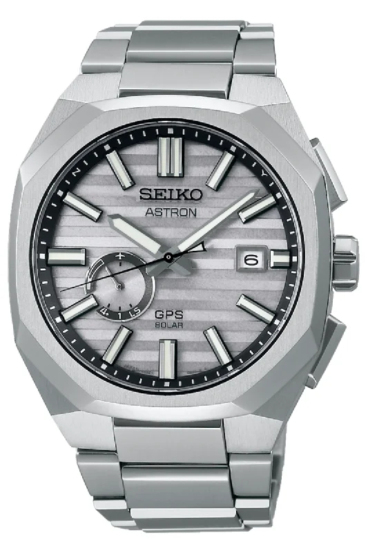 Men's Romantic Dinner Style Dress Watches for Valentine's Day-Seiko Astron GPS Solar Limited Edition SSJ017