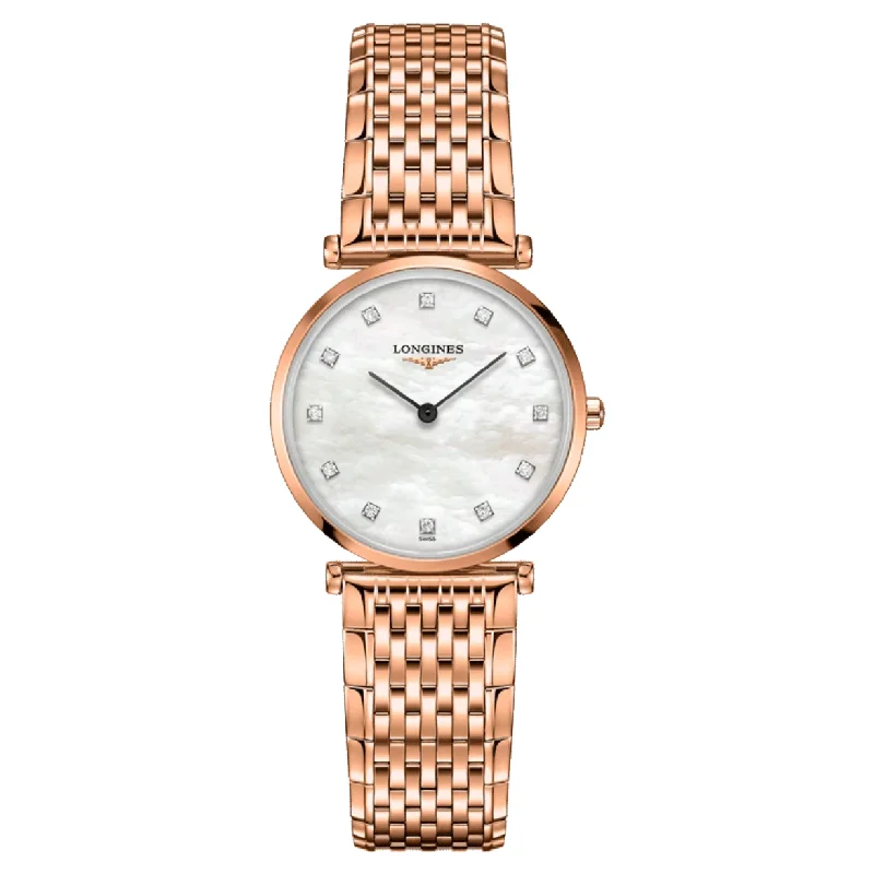 Women's Pilot Watches with Classic Design-Longines La Grande Classique De White Mother-Of-Pearl Dial Women 29mm