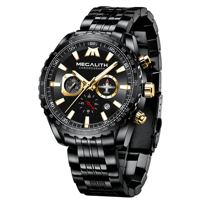 Men's Chronograph Watches for Birthday Gifts-Chronograph Watch | Stainless Steel Band | 8212M