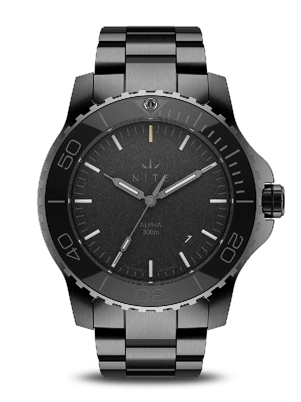 Men's Military Watches with Crisis Negotiation Teams-ALPHA Z BLACKOUT