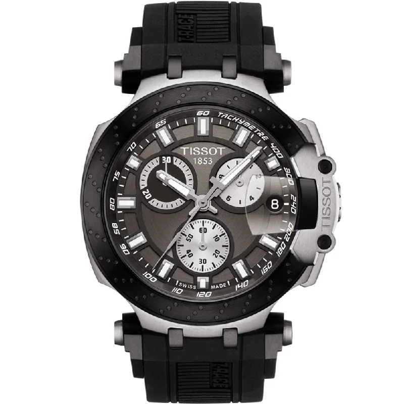 Men's Quartz Watches with Heart Rate Monitoring-TISSOT, T-RACE