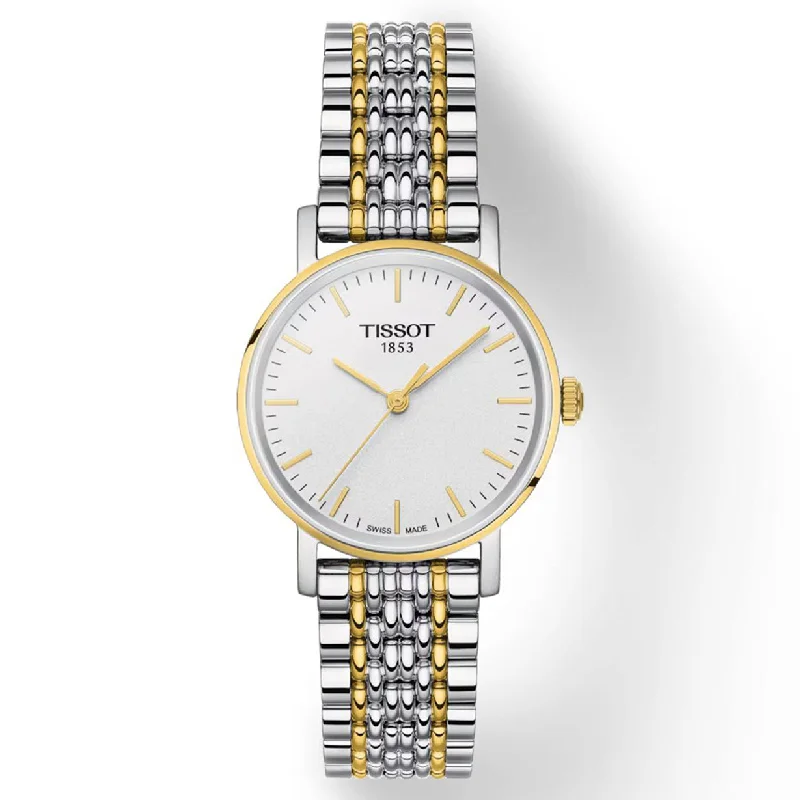 Women's Heritage Watches for Navigation Instruments-Tissot T-Classic Silver Dial Women 30mm