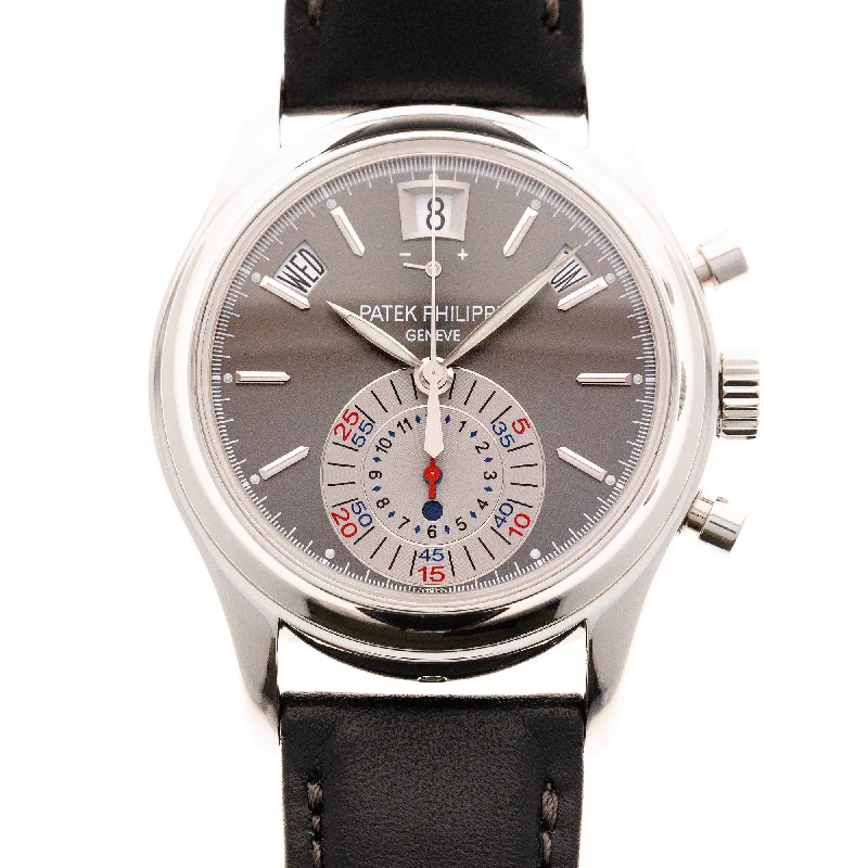 Men's Patek Philippe Watches for Understated Elegance-Patek Philippe Platinum Annual Calendar Chronograph Ref. 5960
