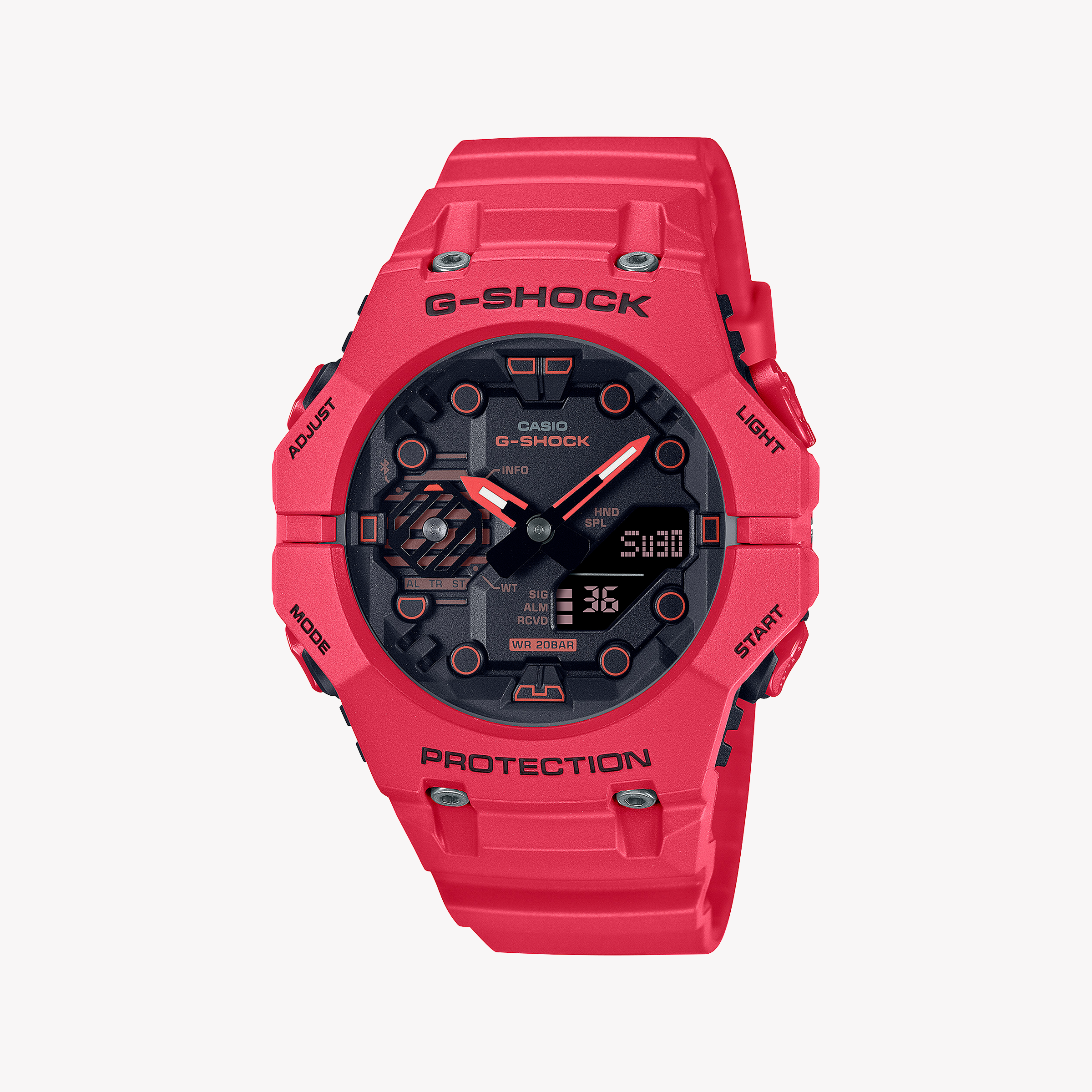 Men's Digital Watches with Radio Frequency-G-SHOCK Women's Pink Resin Watch, Digital Dial | GA-B001-4ADR