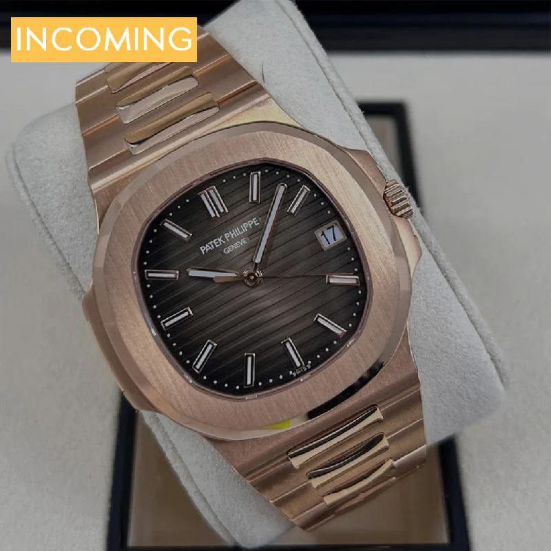 Men's Patek Philippe Watches with Vintage Inspiration-PATEK PHILIPPE NAUTILIUS ROSE GOLD 40MM 5711/1R-001