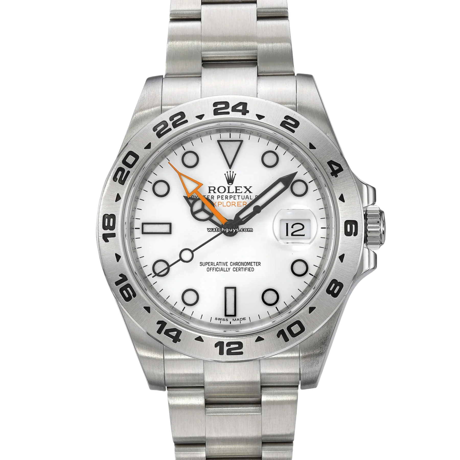 Women's Rolex Analog Design Watches-Rolex Explorer II 216570 White Dial
