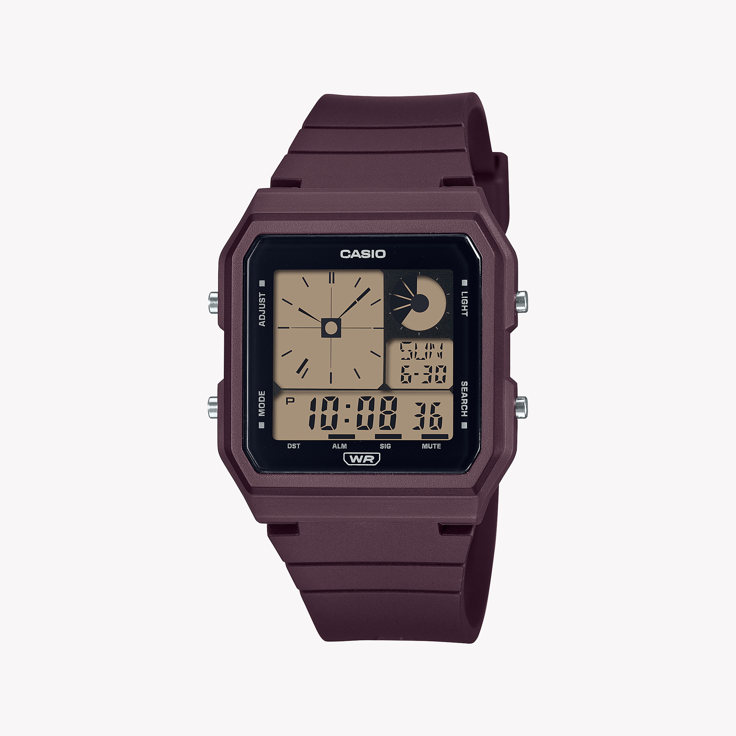 Men's Digital Watches with Vintage Inspiration-CASIO LF-20W-5ADF ADVENTURE-READY - ROBUST BROWN RESIN WATCH FOR ACTIVE LIFESTYLES