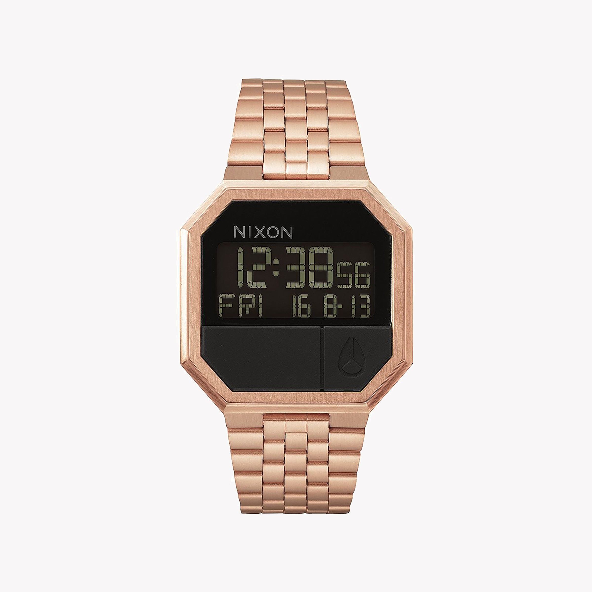 Men's Digital Watches with Anniversary Edition-Nixon Women's Rose Gold Stainless Steel Watch, Digital | A158-897