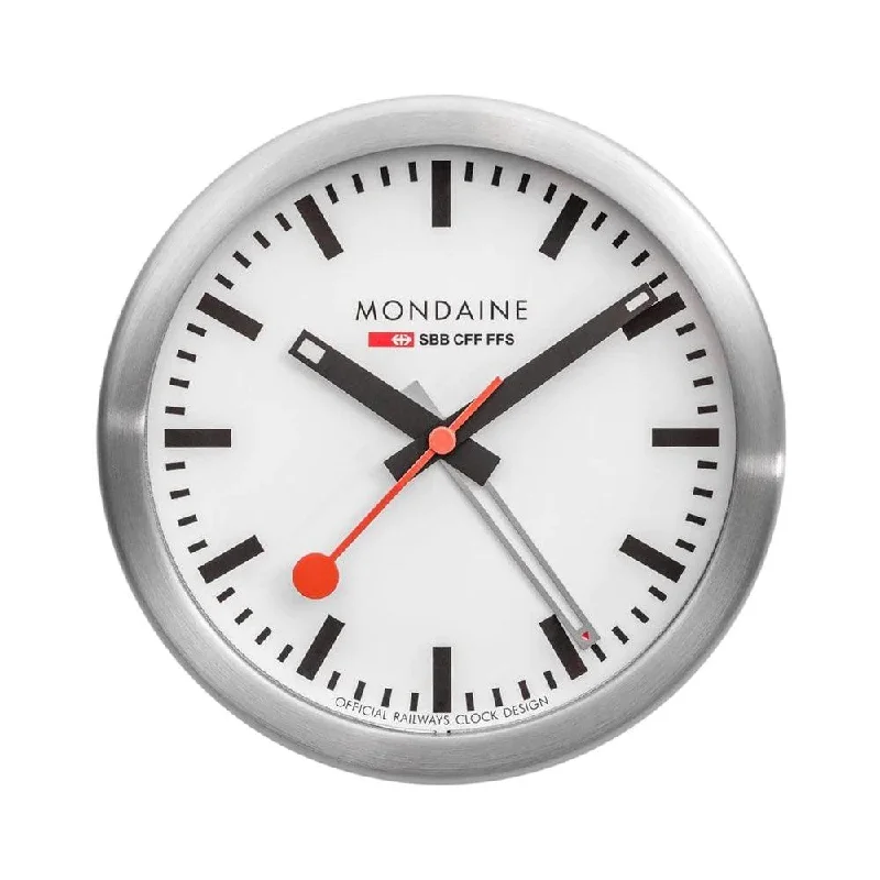 Pulsar Clocks for Advanced Technology-Mondaine 12.5cm Alarm Clock A997.MCAL.16SBB
