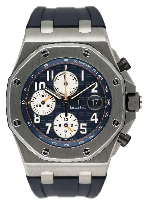 Men's Audemars Piguet Smart Style Watches-Audemars Piguet Royal Oak Offshore 26470ST Blue Dial Mens Watch With Papers