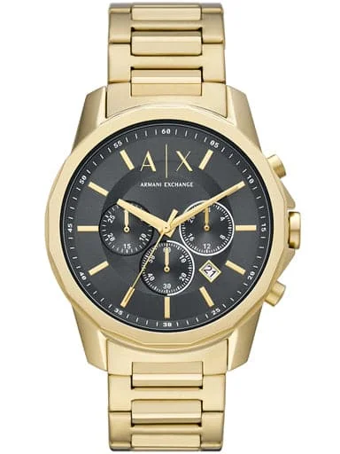 Men's Chronograph Watches with Radio Frequency-Armani Exchange Chronograph Gold-Tone Stainless Steel Watch Ax1721