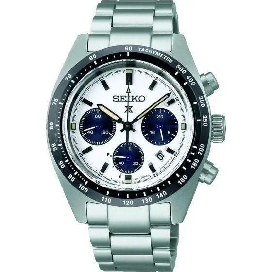 Women's Chronograph Watches for Pilots-Seiko Prospex Speedtimer Solar Chronograph Watch - SSC813P1