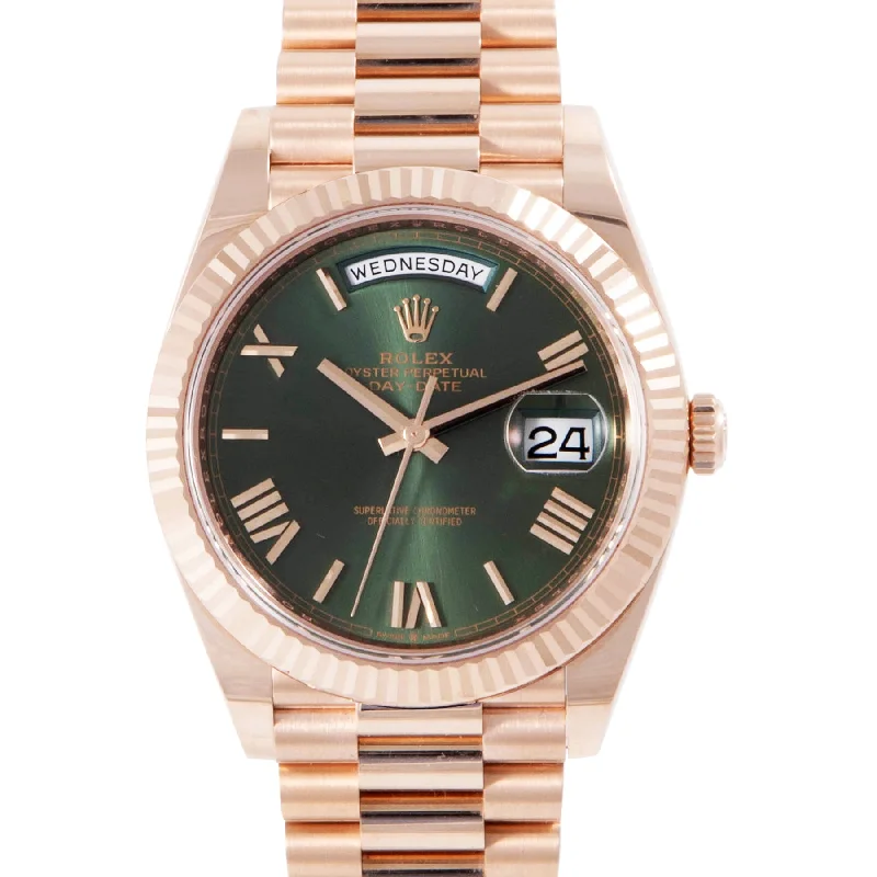 Women's Rolex Tonneau Case Style Watches-Day-Date 40