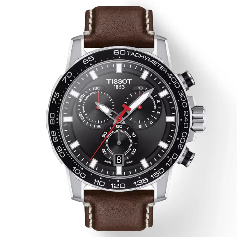 Women's Heritage Watches for Adventure Seekers-Tissot T-Sport Black Dial Men 45.5mm