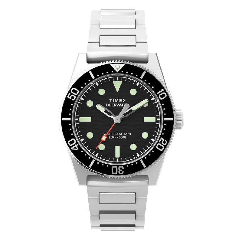 Men's Chronograph Watches with Aviation Theme-Deepwater Reef 200 3-Hand 40mm Stainless Steel Band