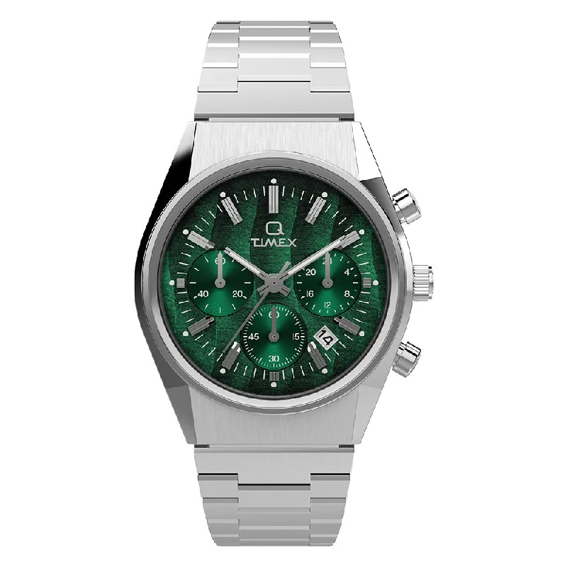 Men's Chronograph Watches with Limited Edition-Q Timex Chronoraph 40mm Stainless Steel Band