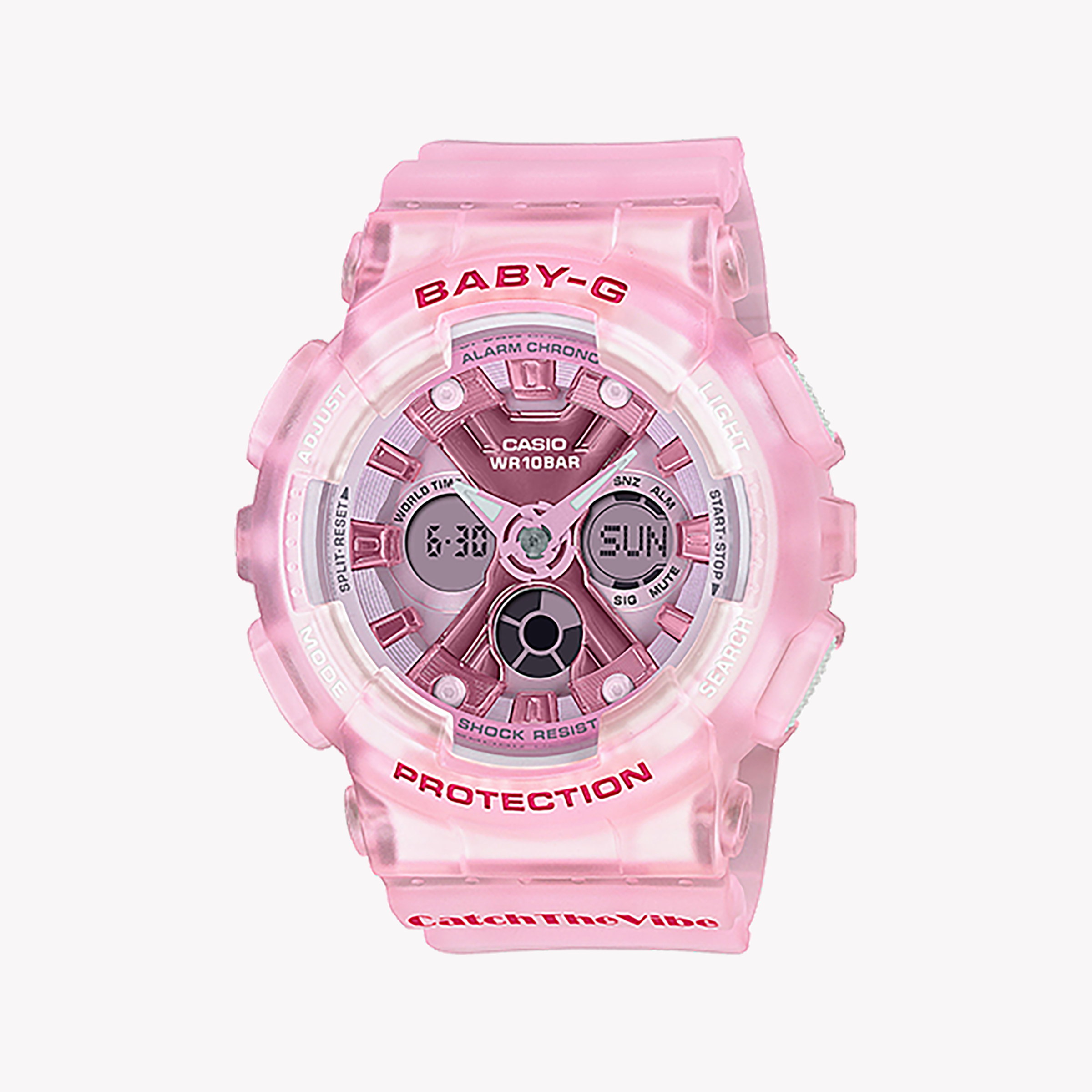 Men's Digital Watches with Limited Edition-BABY-G Women's Pink Resin Watch, Digital Dial | BA-130CV-4ADR
