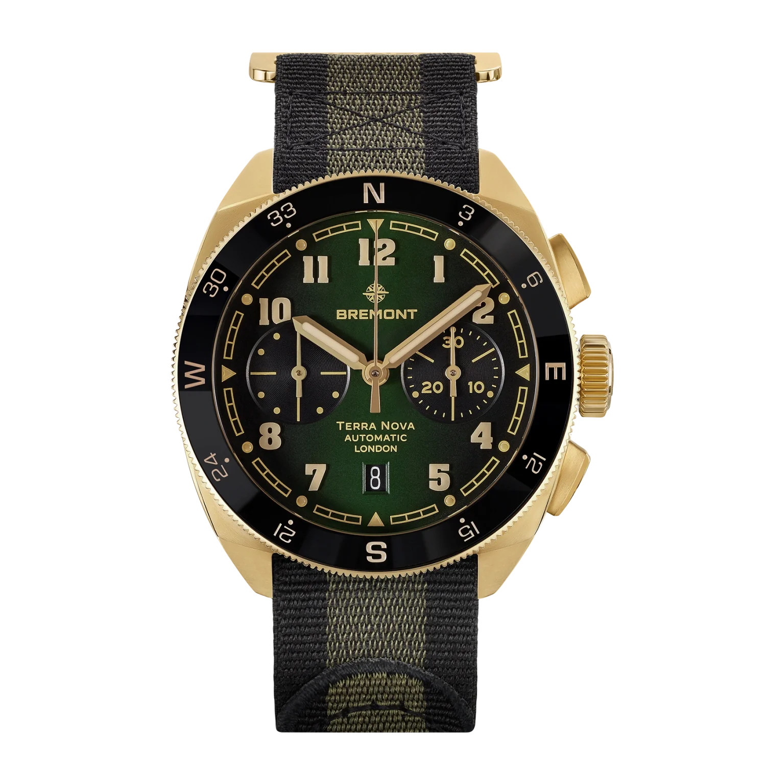 Men's Military Watches for Special Operations-Terra Nova 42.5 Chronograph Bronze