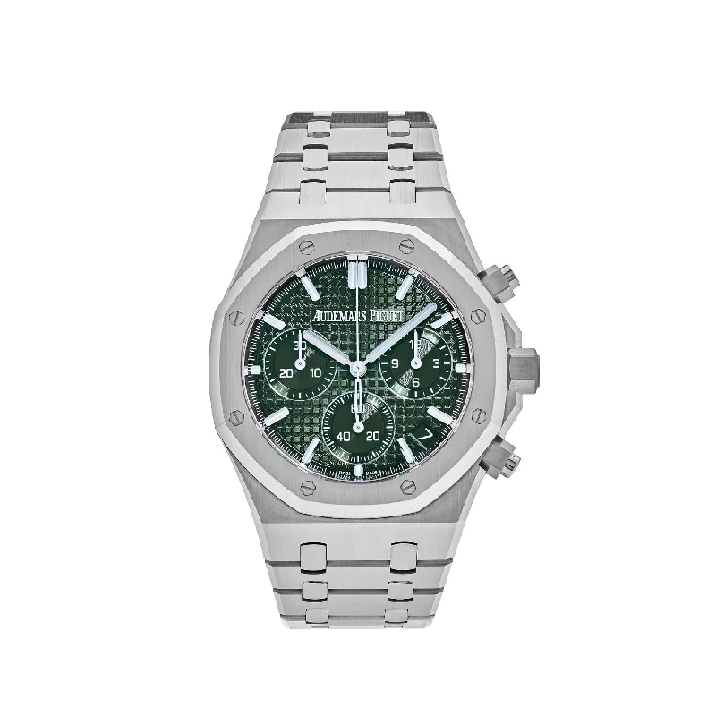 Men's Audemars Piguet Summer Design Watches-Audemars Piguet Royal Oak 26240ST.OO.1320ST.08 Selfwinding Chronograph Stainless Steel Green Dial (2023)