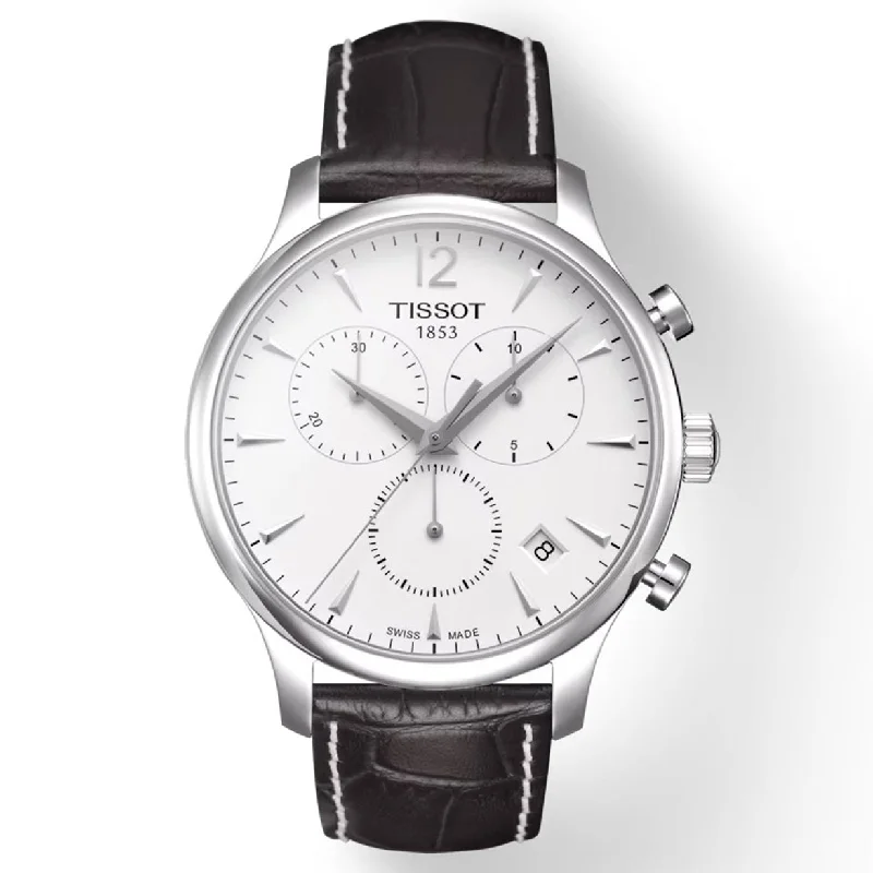 Women's Heritage Watches for Navigation Instruments-Tissot T-Classic White Dial Men 42mm