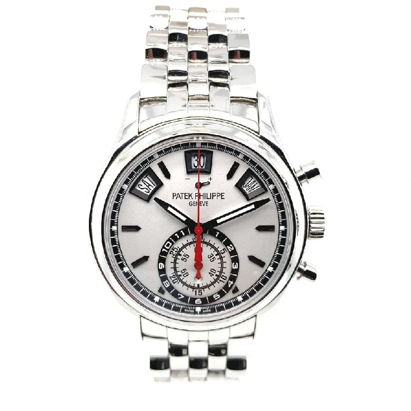 Men's Patek Philippe Watches with Vintage Inspiration-Patek Philippe Annual Calendar Chronograph 5960/1A-001 - Pre-Owned