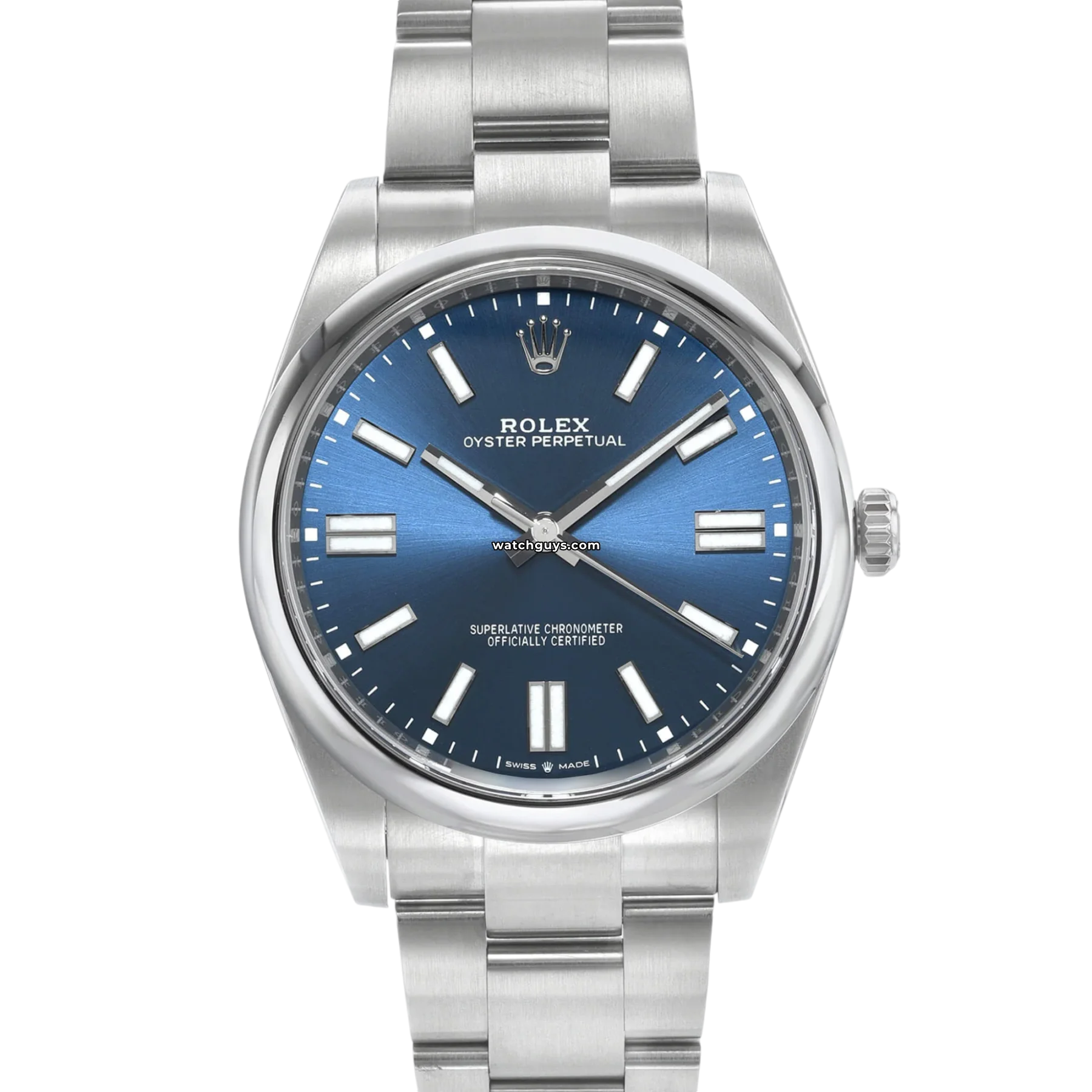 Women's Rolex Lady-Datejust Watches-Rolex Oyster Perpetual 124300 Blue Dial