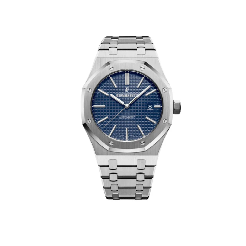 Men's Audemars Piguet Anniversary Design Watches-Audemars Piguet Royal Oak Selfwinding 15400ST.OO.1220ST.03 Stainless Steel Blue Dial