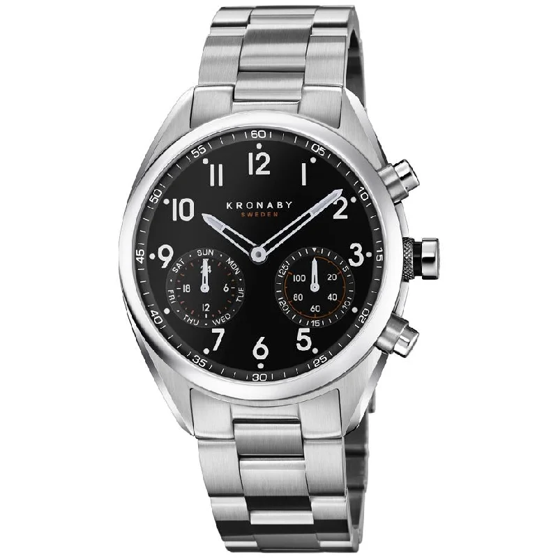 Kronaby S3111/1 Men's Black Apex Hybrid Smartwatch
