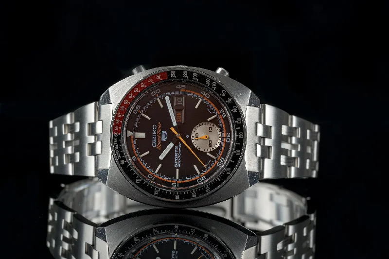 Men's Seiko Everyday Wear Watches-Seiko JDM Speedtimer Bracelet (6139-600x, 6139-603x)