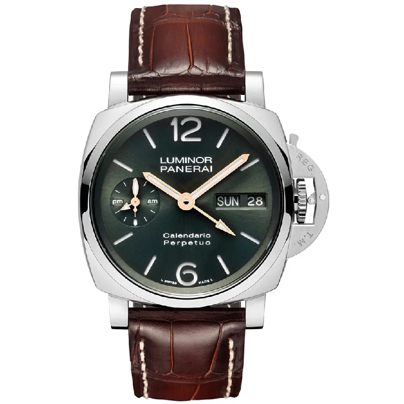 Women's Military Watches with Classic Design-Luminor Perpetual Calendar Platinumtech™ PAM00715