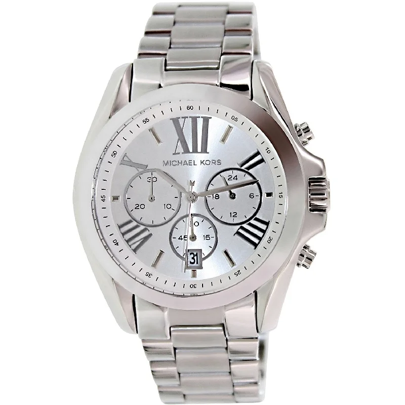 Women's Chronograph Watches for Military Personnel-Michael Kors Women's MK5535 Bradshaw Chronograph Stainless Steel Watch