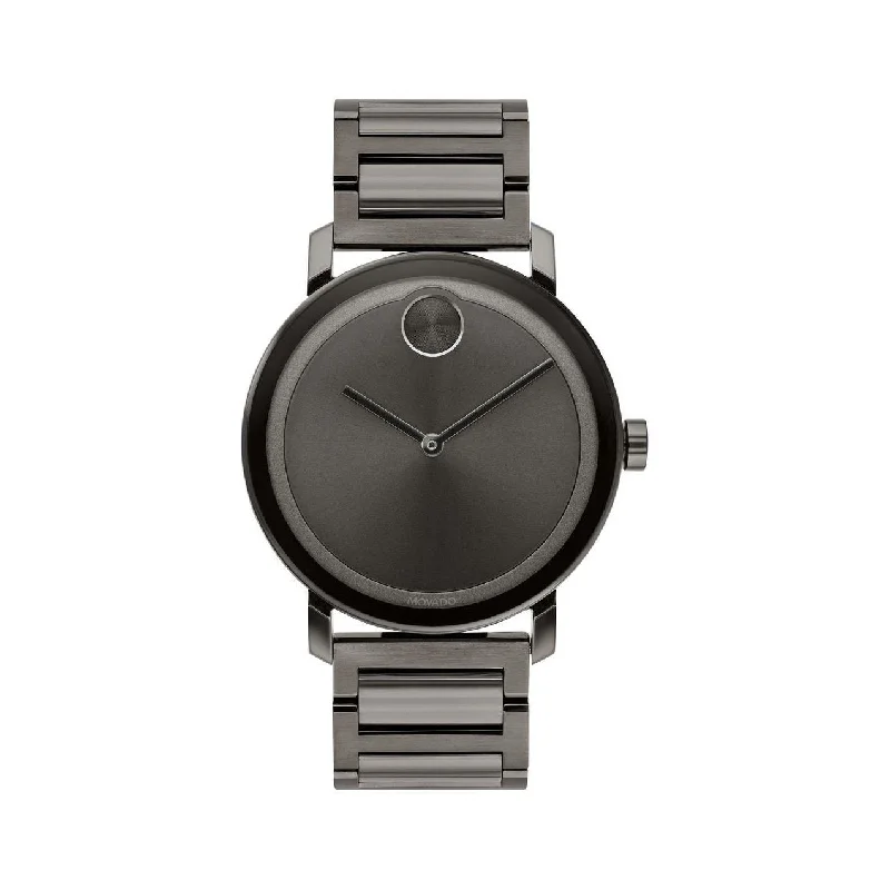 Men's Chronograph Watches for Racing Enthusiasts-Movado Men's 3600509 Bold  Black Stainless Steel Watch