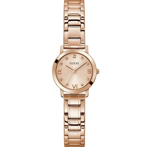 Women's Pilot Watches for Workouts-Guess Melody Rose Gold Dial Women 28mm GW0532L5