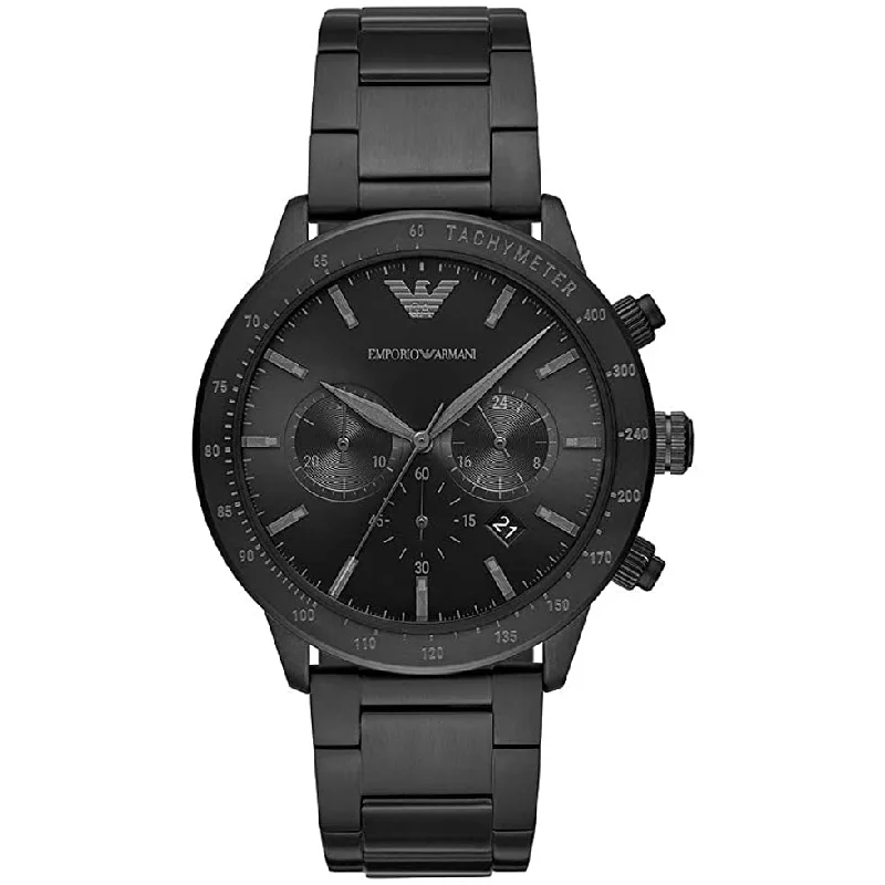 Emporio Armani AR11242 Men's Chronograph Sport Mario Black Watch