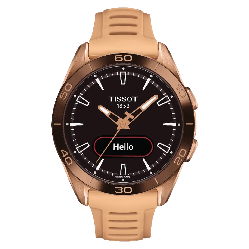 Women's Heritage Watches for Retro Charm-Tissot T-Touch Connect Sport Black Dial Men's Watch 43.75mm
