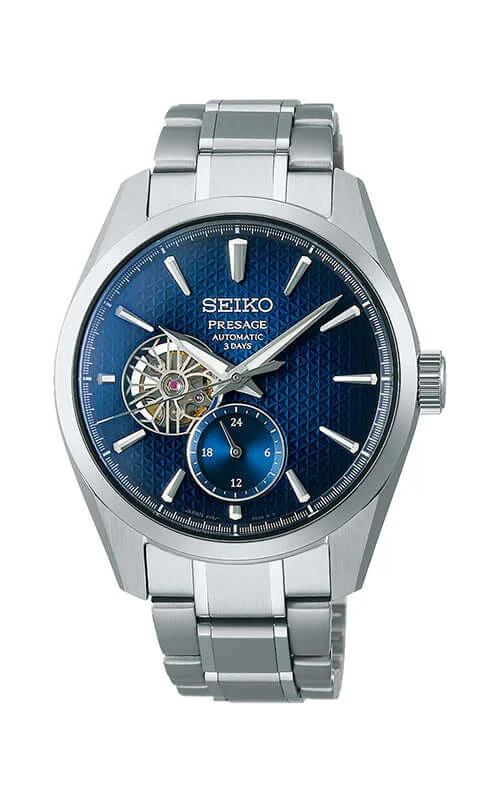 Men's Seiko Date Night Design Watches-Seiko Presage Sharp Edged Series SPB417J1