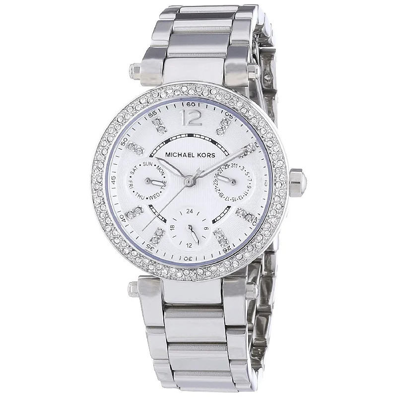 Women's Chronograph Watches with Heart Rate Monitoring-Michael Kors Women's MK5615 Parker Chronograph Stainless Steel Watch