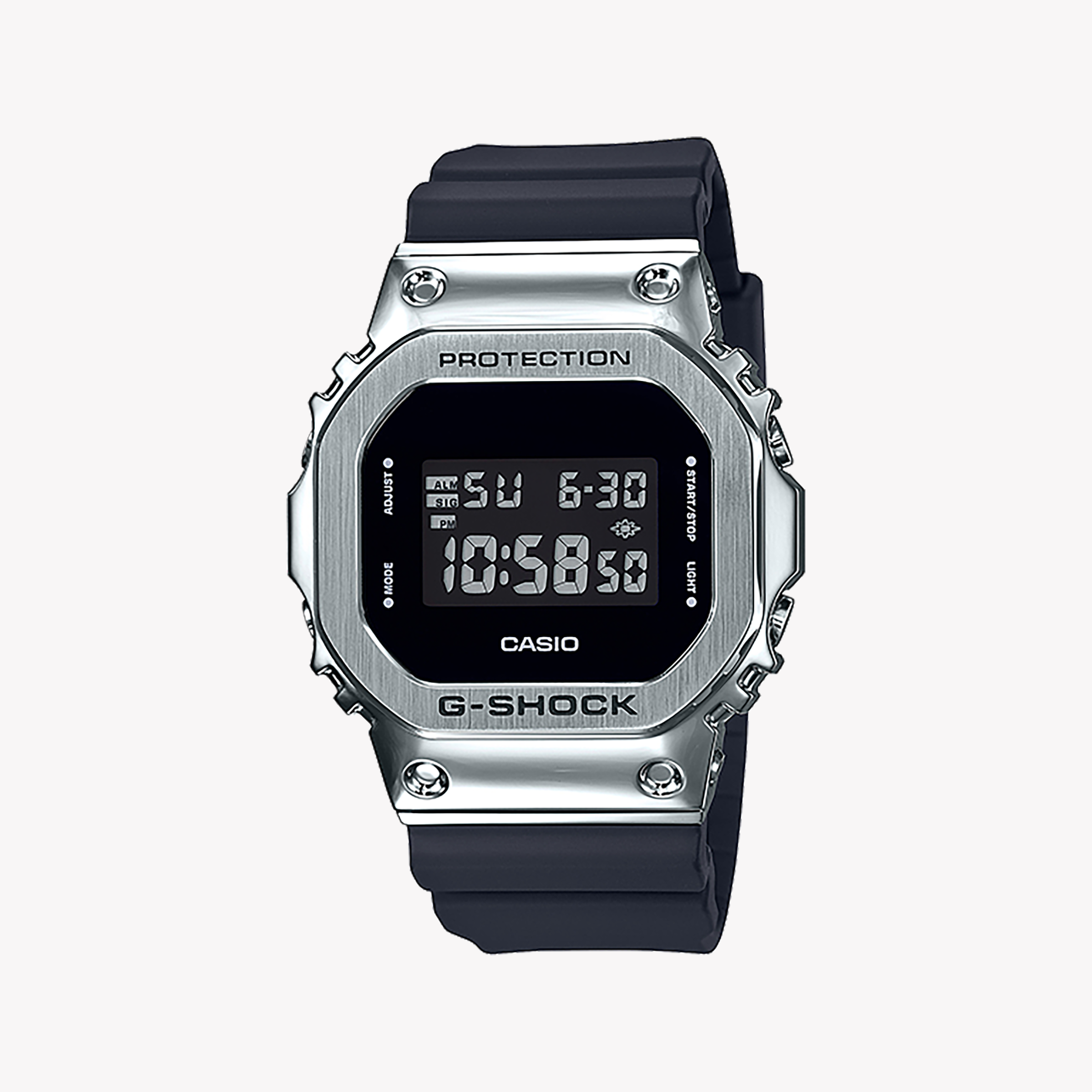 Men's Digital Watches with GPS Navigation-CASIO G-SHOCK GM-5600-1DR ADVENTURE-READY - BOLD METAL & RESILIENT BLACK DESIGN
