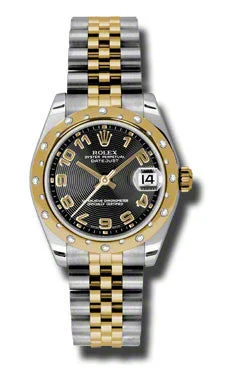 How to authenticate a pre-owned Rolex Submariner men's watch -Rolex - Datejust 31mm - Steel and Yellow Gold - 24 Diamond Bezel