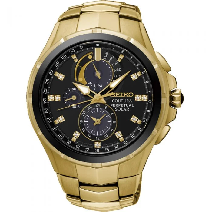 Men's Seiko Digital Watches-Seiko SSC572P Coutura Solar Perpetual